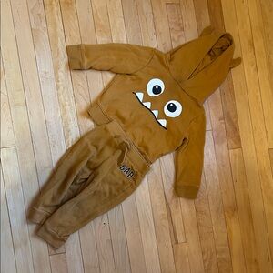 GAP Tan Monster Hoodie and Joggers Set